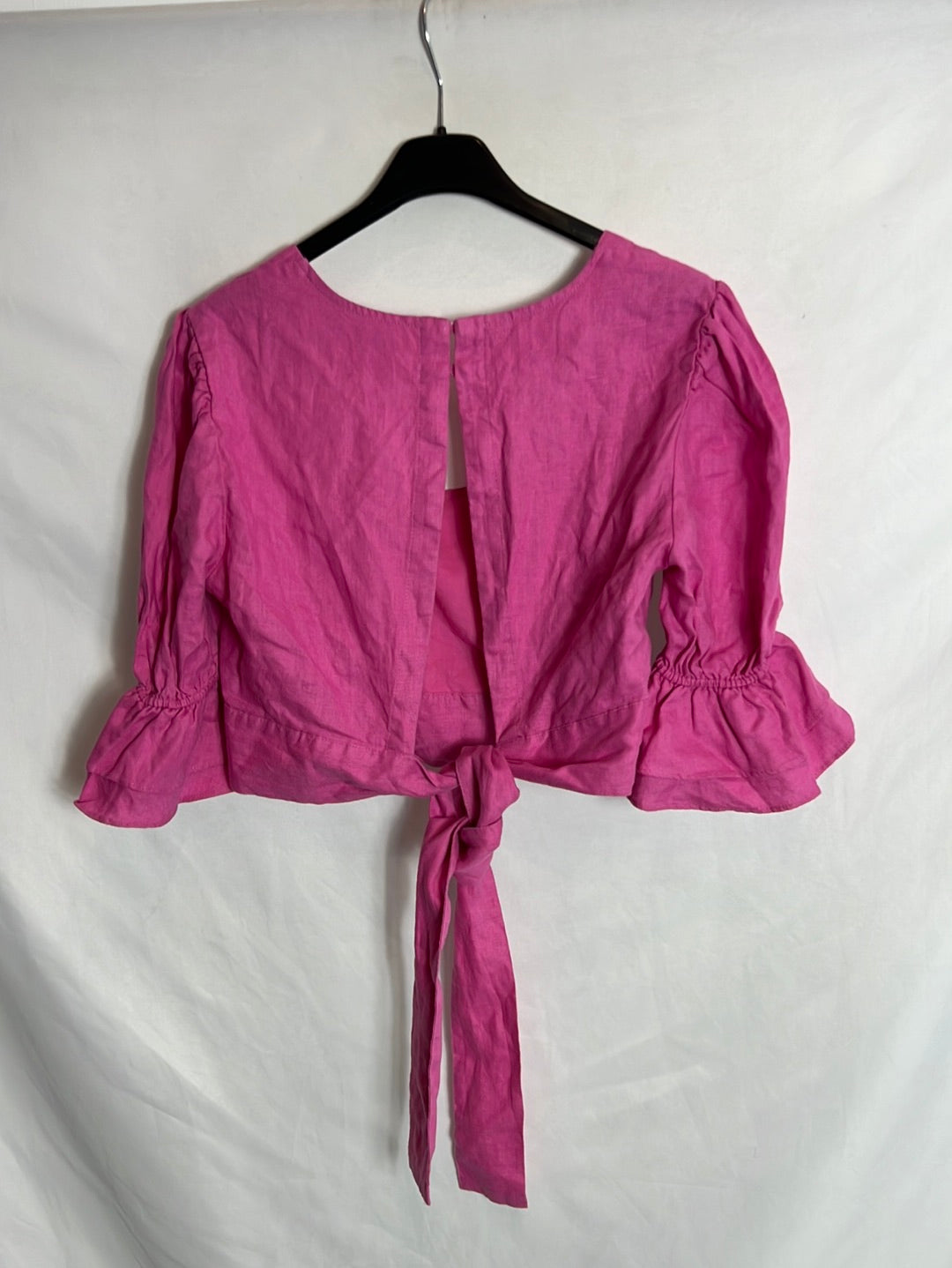 NA-KD. Top rosa lino T.36