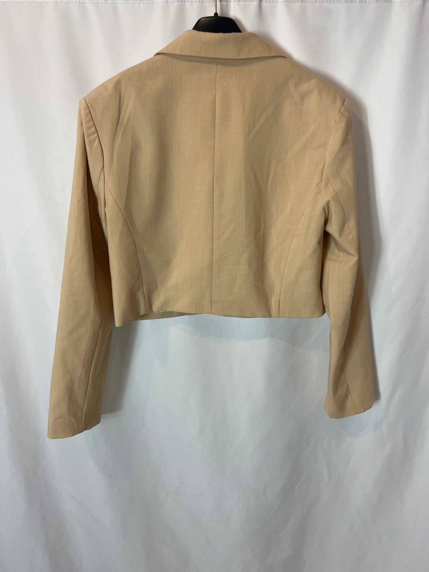 LEEMENT. Blazer beige corta T.u(S)