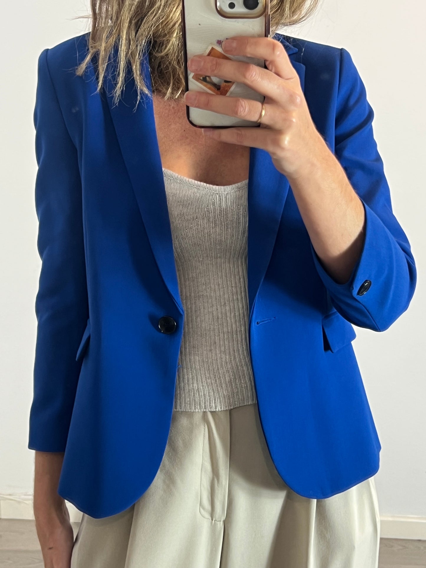 EL CORTE INGLÉS . Blazer azul klein. T XS (S)