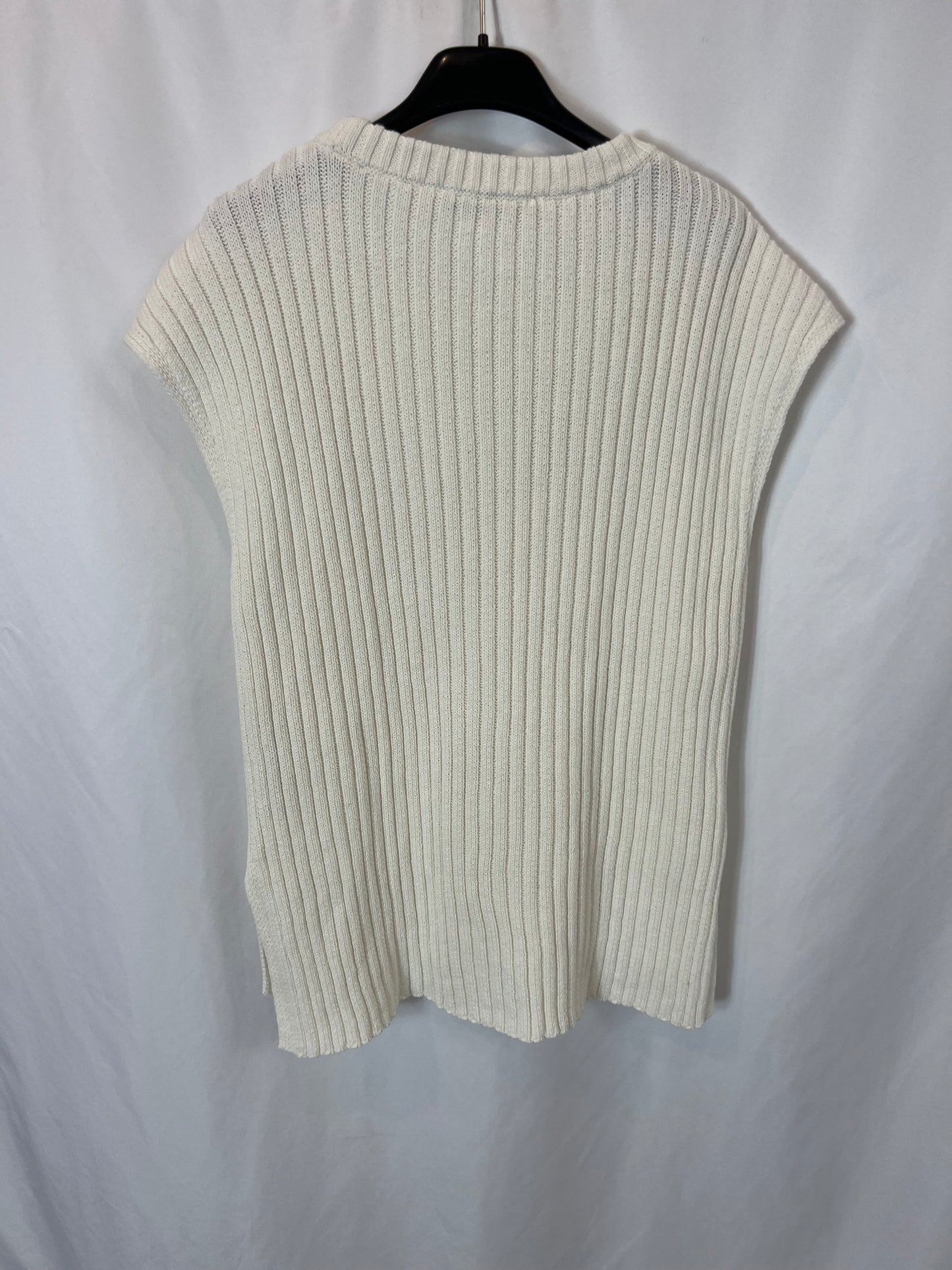 ZARA. Top beige canale. T L