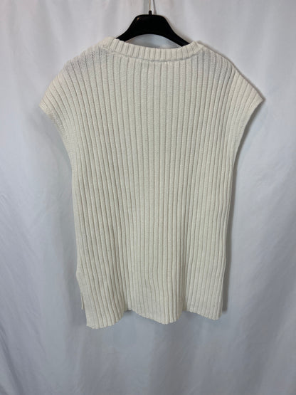 ZARA. Top beige canale. T L