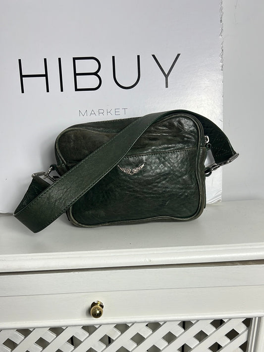 ZADIG&VOLTAIRE. Bolso verde piel asa corta (Tara)