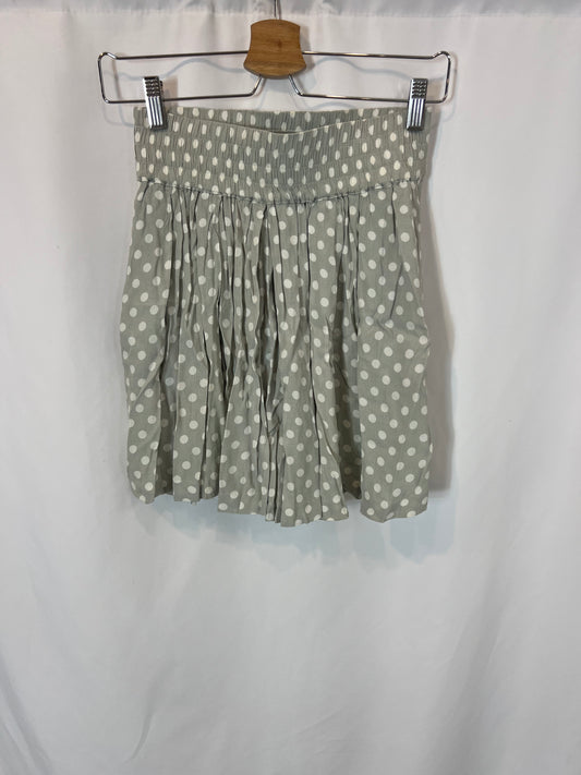 ZARA. Falda corta vuelo lunares. T XS