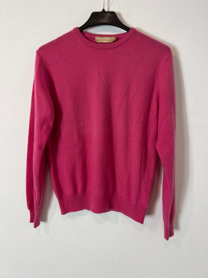 EL CORTE INGLÉS. Jersey fucsia cashmere. T 40 ( S/M)