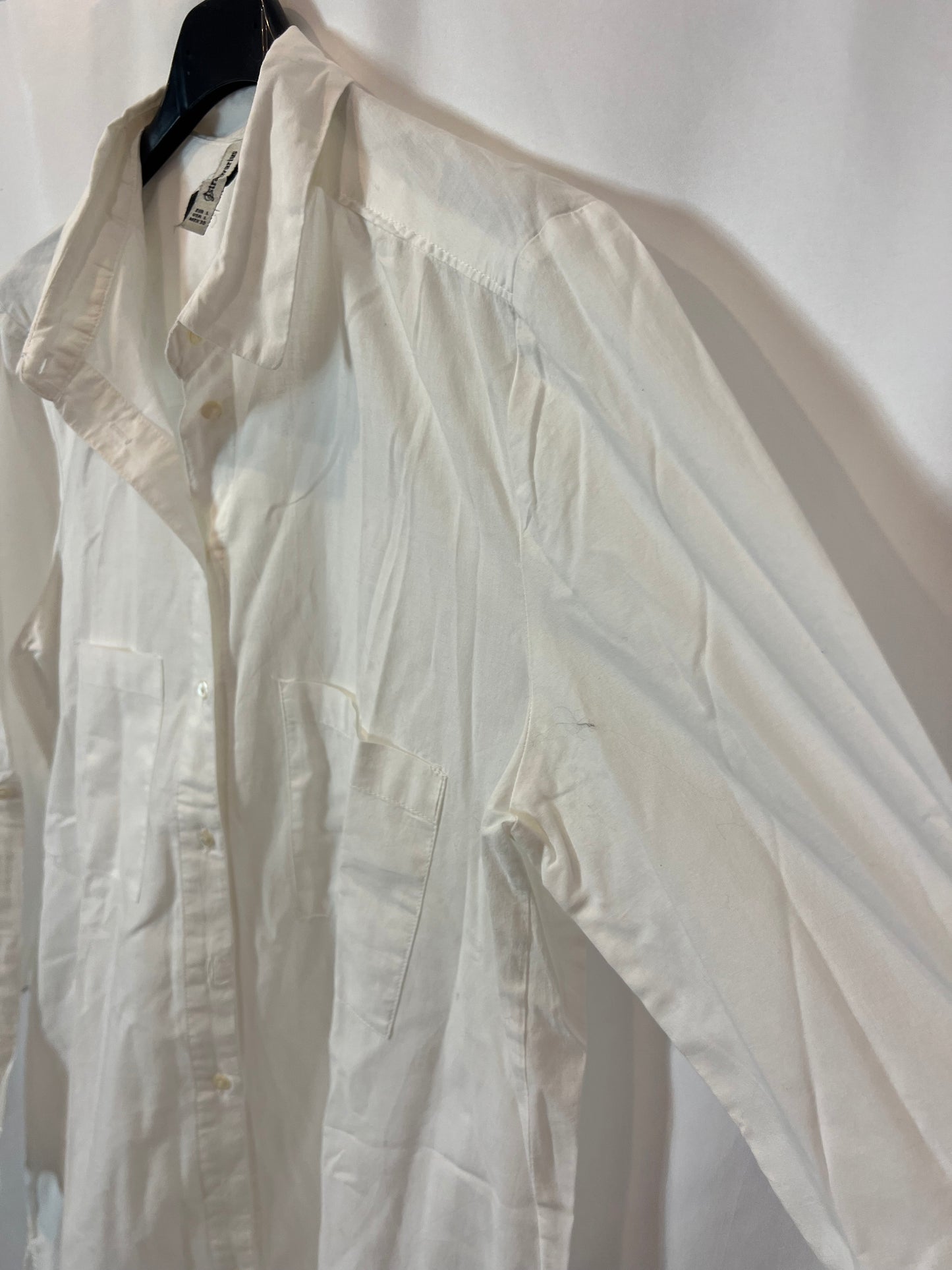 STRADIVARIUS. Camisa/vestido larga blanca . T L