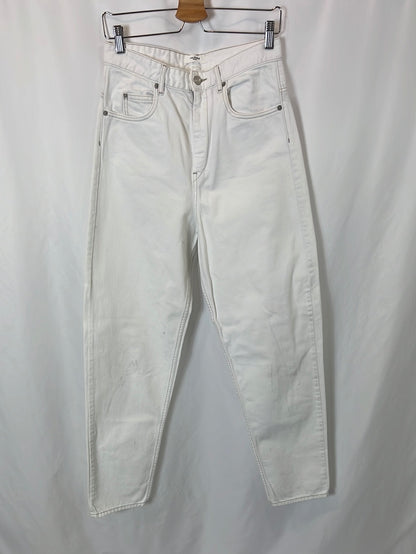 ISABEL MARANTETOILE. Pantalón blanco denim T.36