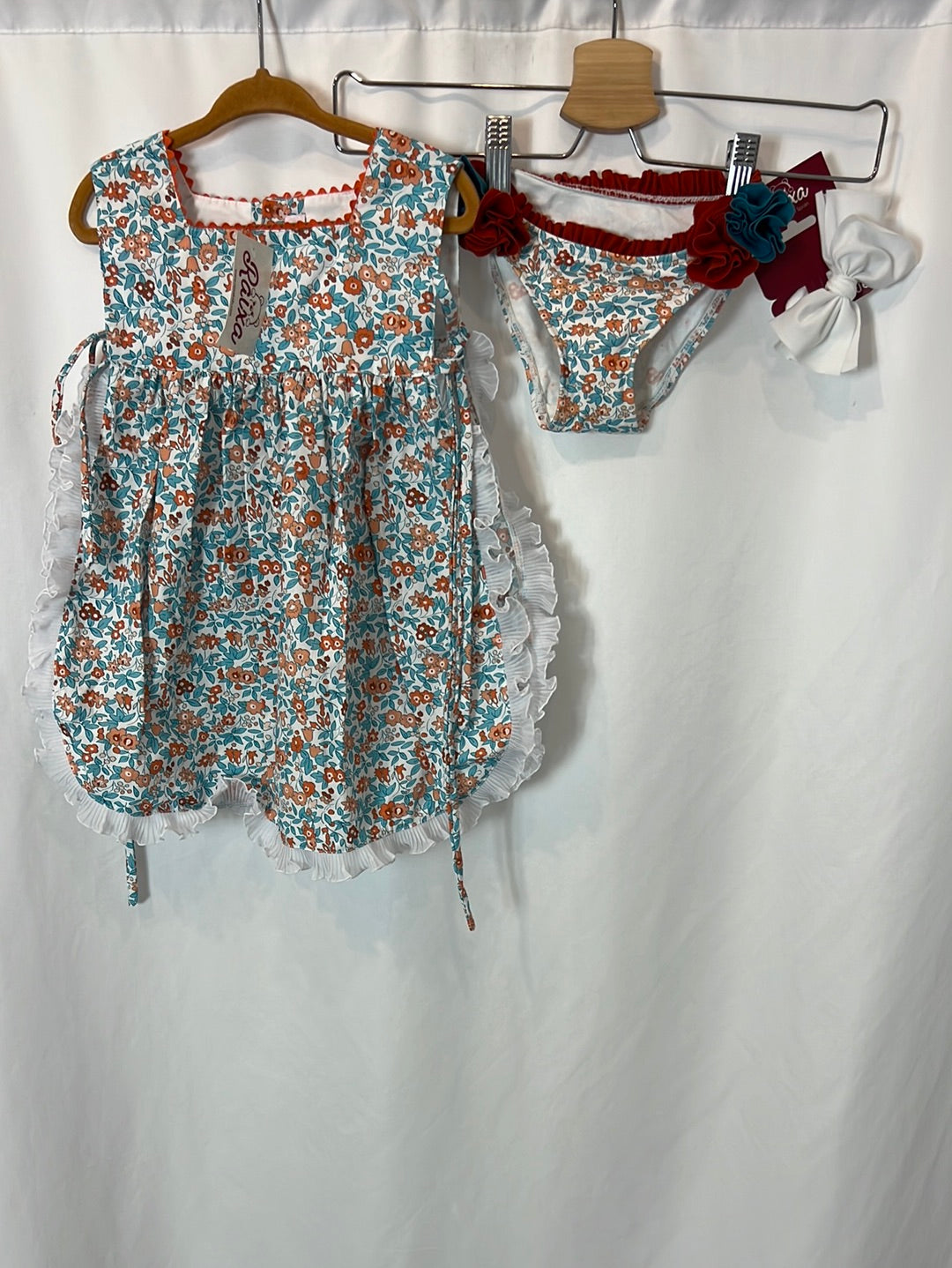 RAIXA. Conjunto vestido y braguita bañador T.2 años