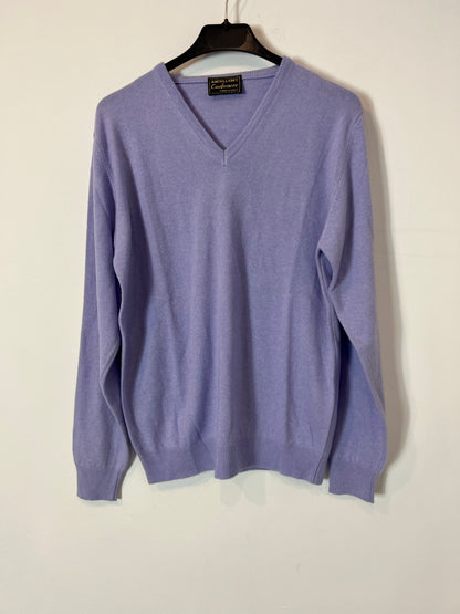 EXCELLENT CASHMERE. Jersey malva cashmere. T M