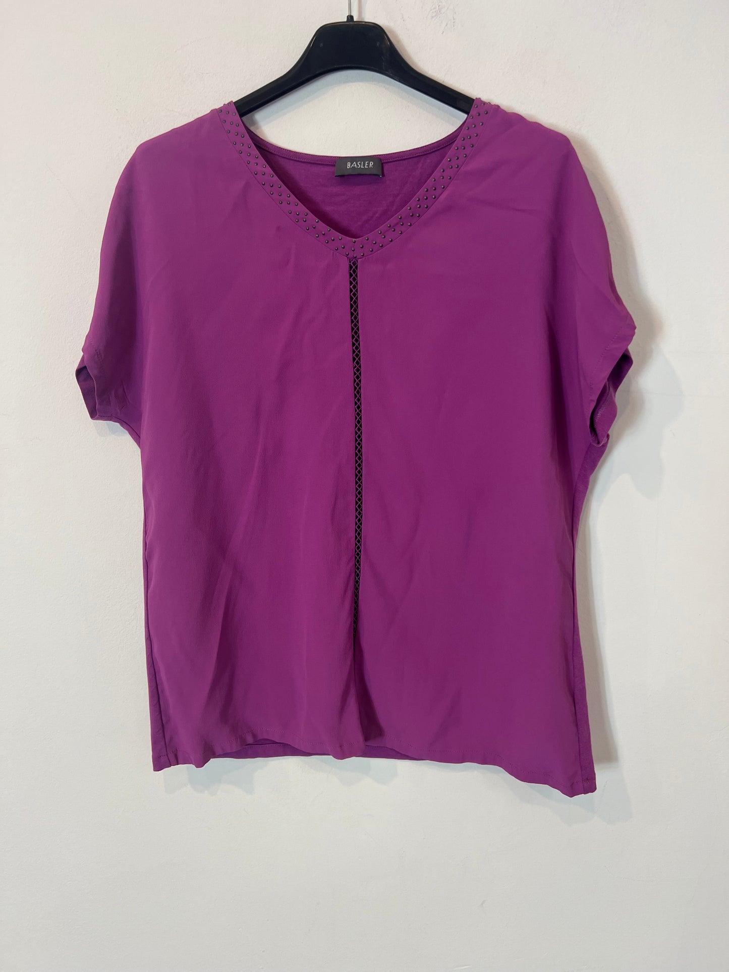 BASLER. Blusa buganvilla doble textura. T S