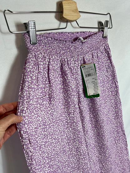 WOMEN'SECRET. Pantalón morado estampado TS