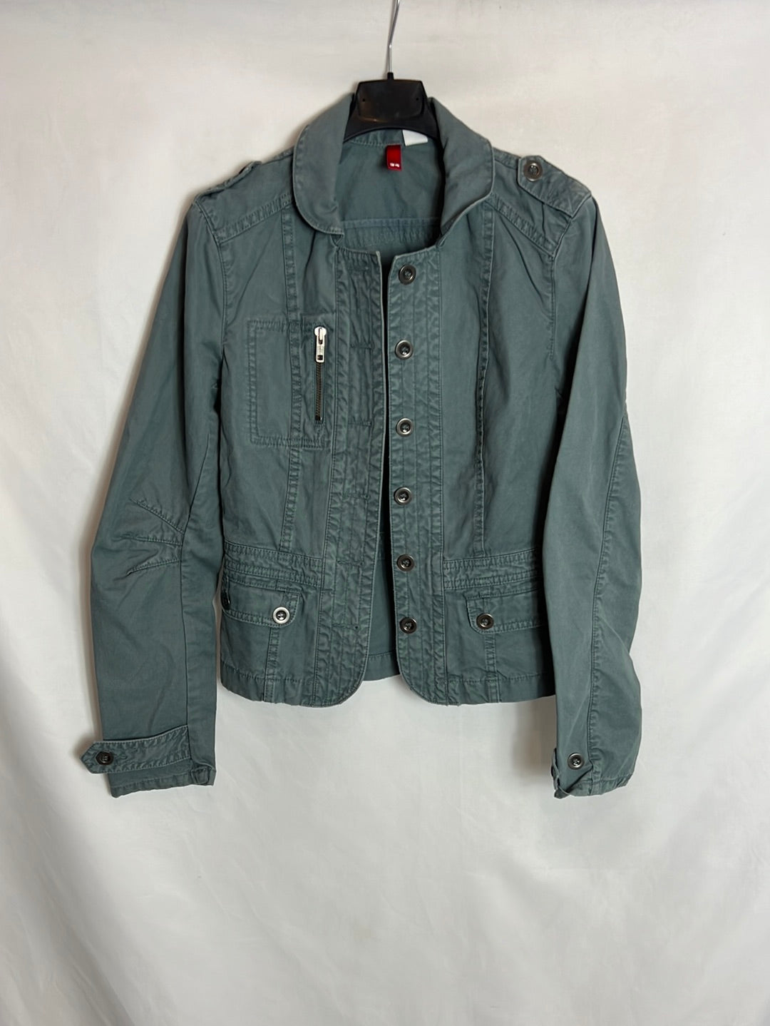 H&M. Chaqueta denim azul claro 34