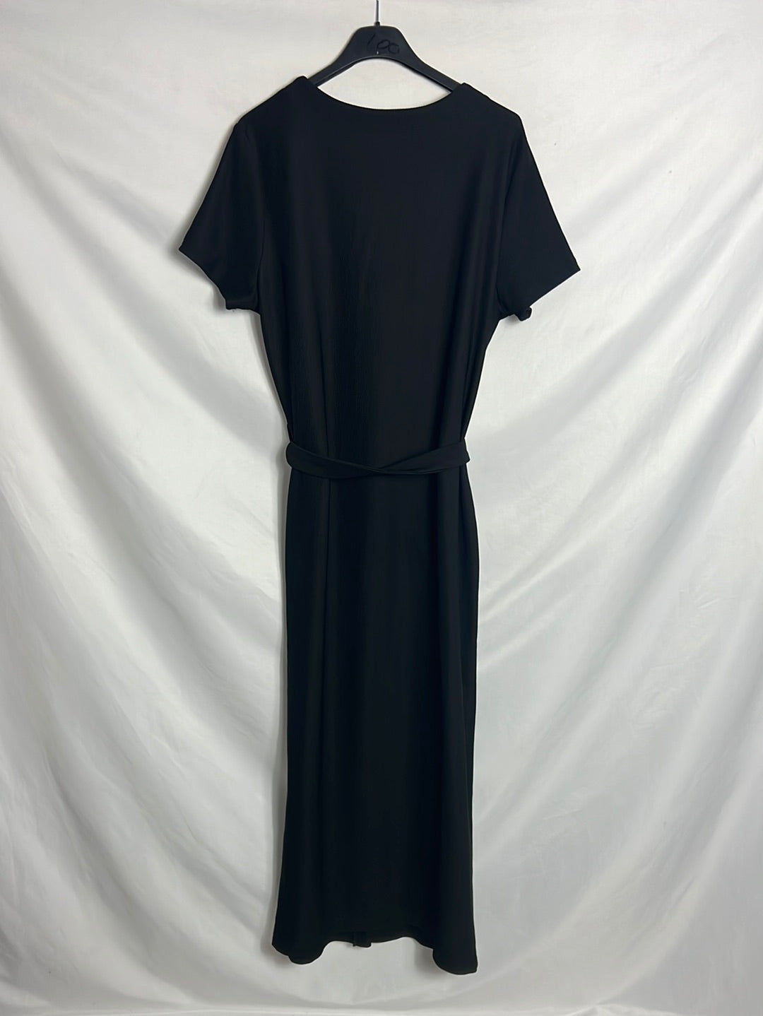 BIMANI. Vestido largo abotonado negro. T L