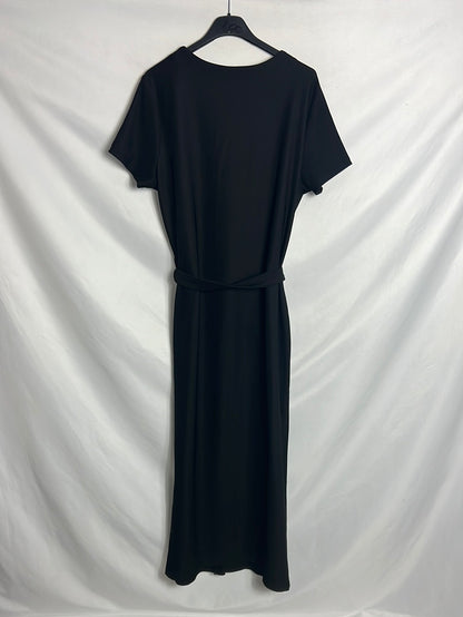 BIMANI. Vestido largo abotonado negro. T L