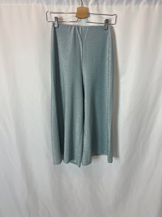 LEBLON. Pantalón culotte azul hilos T.s