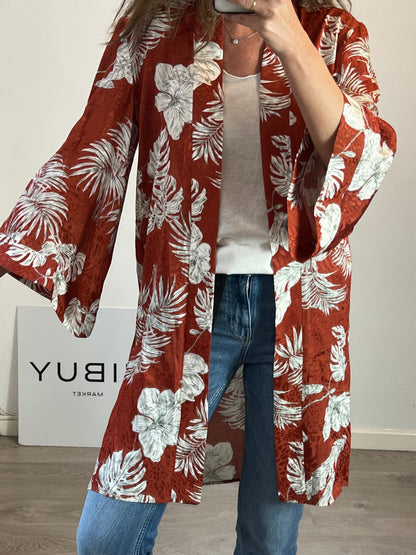 WHITE&ONE. Kimono teja flores T.u(M)