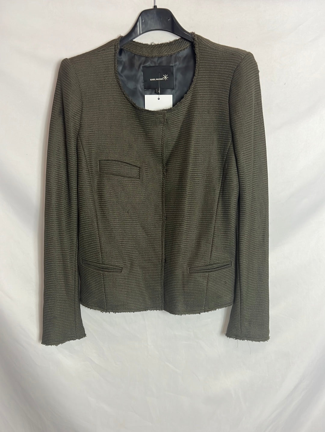 ISABEL MARANT. Chaqueta verde punto T.1 (S)