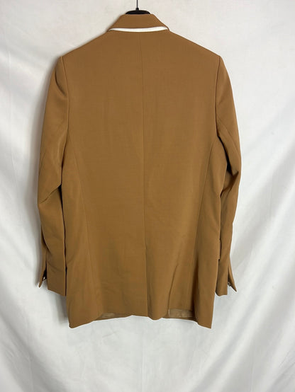 STELLA McCARTNEY. Blazer camel textura. T42 (40)