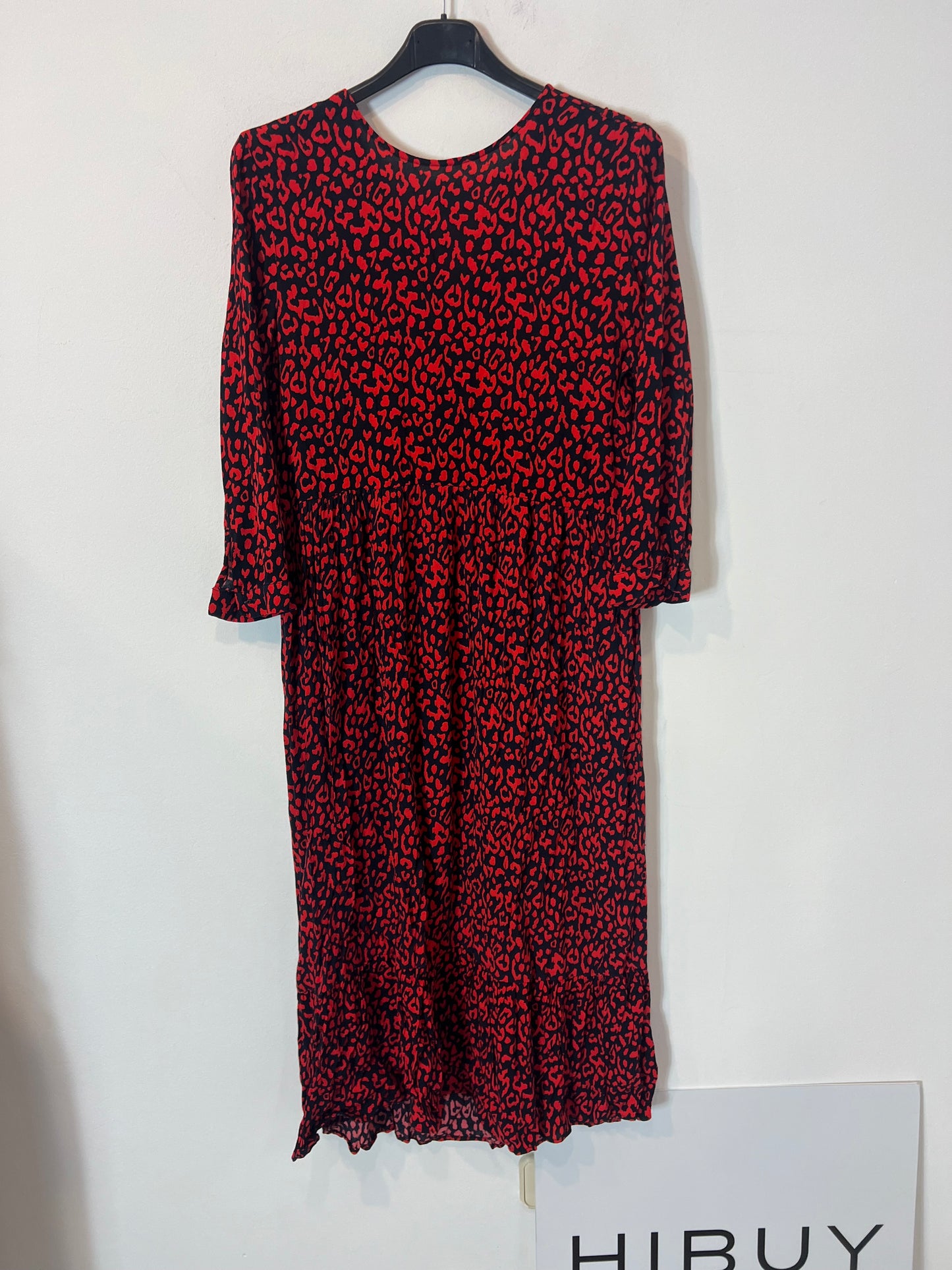 ZARA. Vestido midi animal print. T S