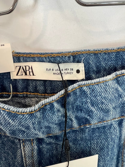 ZARA. Falda denim midi. T S