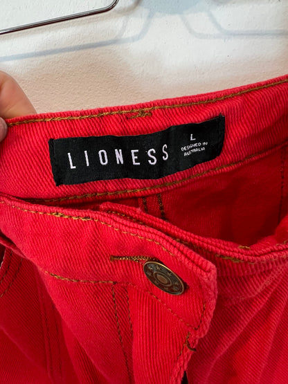 LIONESS. Pantalón denim ancho  T.l