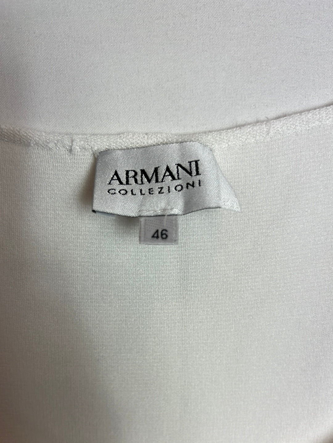 ARMANI COLLEZIONI. Vestido blanco ajustado. T46 (Tara)