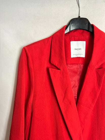 MANGO. Blazer roja fluida T.xs