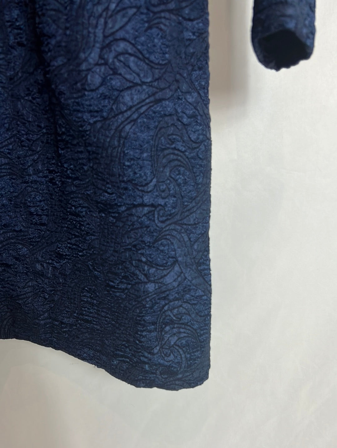 MIOH. Vestido corto azul textura. T S