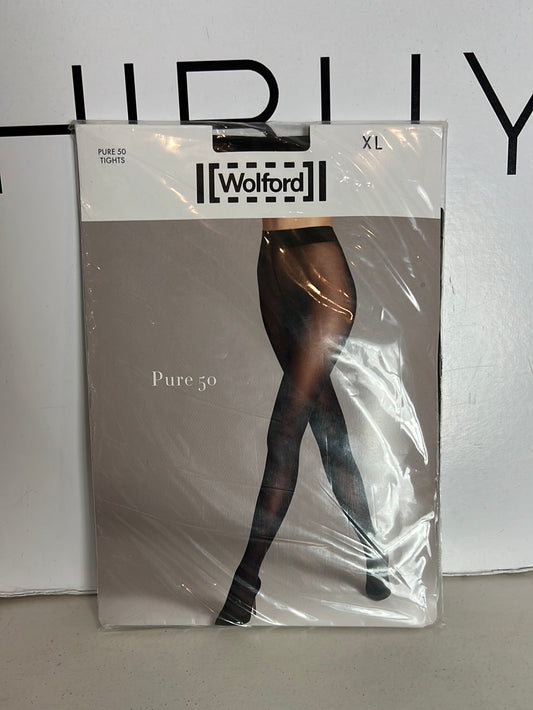 WOLFORD. Medias negras. T XL