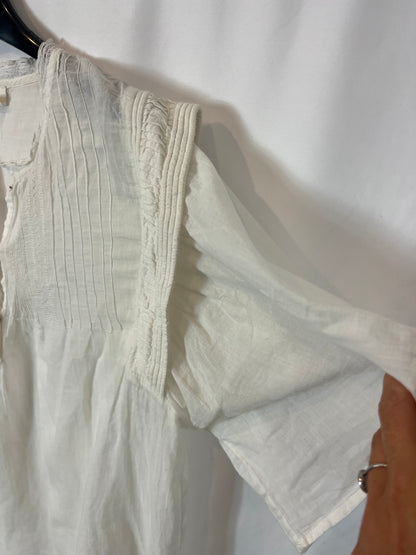 BA&SH. Blusa blanca detalle manga. T 0(XS/S)