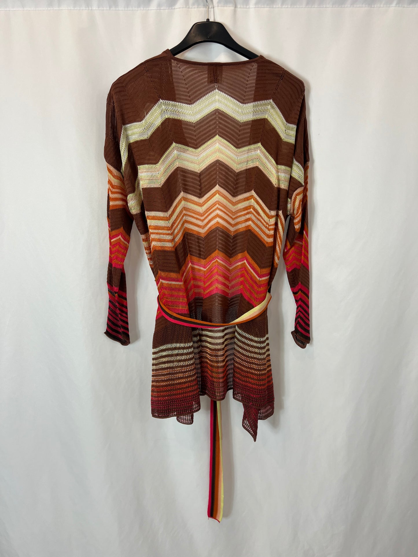 MISSONI. Conjunto top y chaqueta zig zag colores. T 38