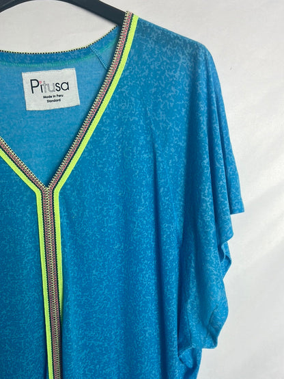 PITUSA. Vestido largo azul . Tu(m)