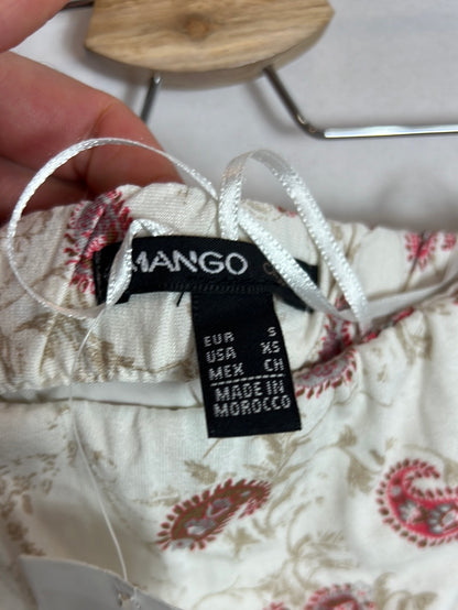 MANGO. Vestido largo palabra de honor T.s