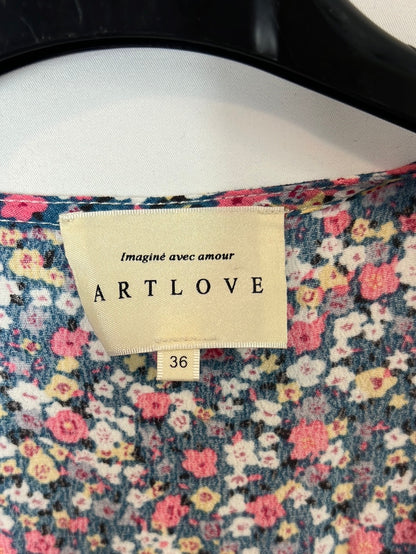 ARTLOVE. Vestido midi flores mini T.36