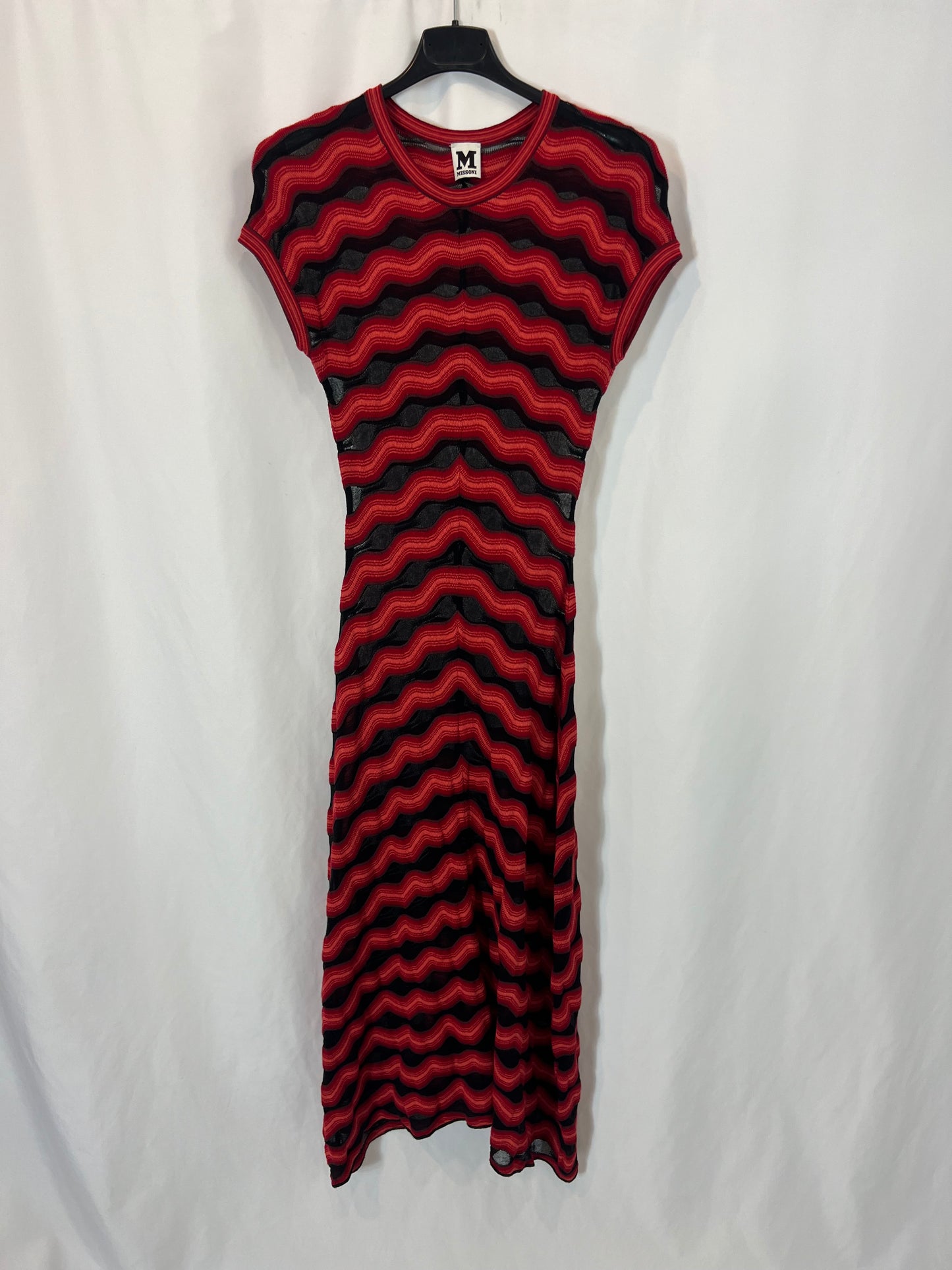 MISSONI. Vestido semitransparente zig zag. T S