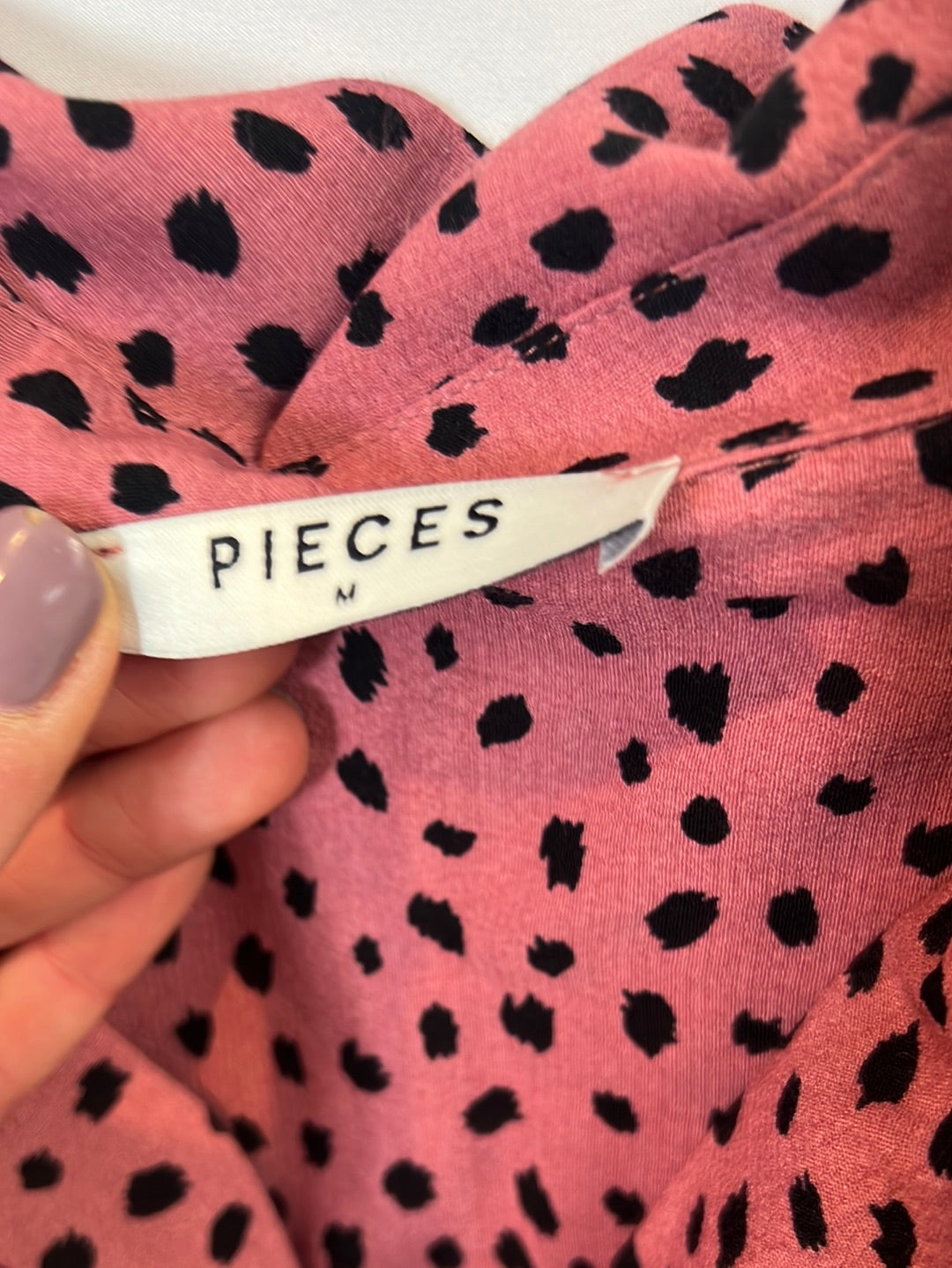 PIECES. Vestido midi camisero T.m