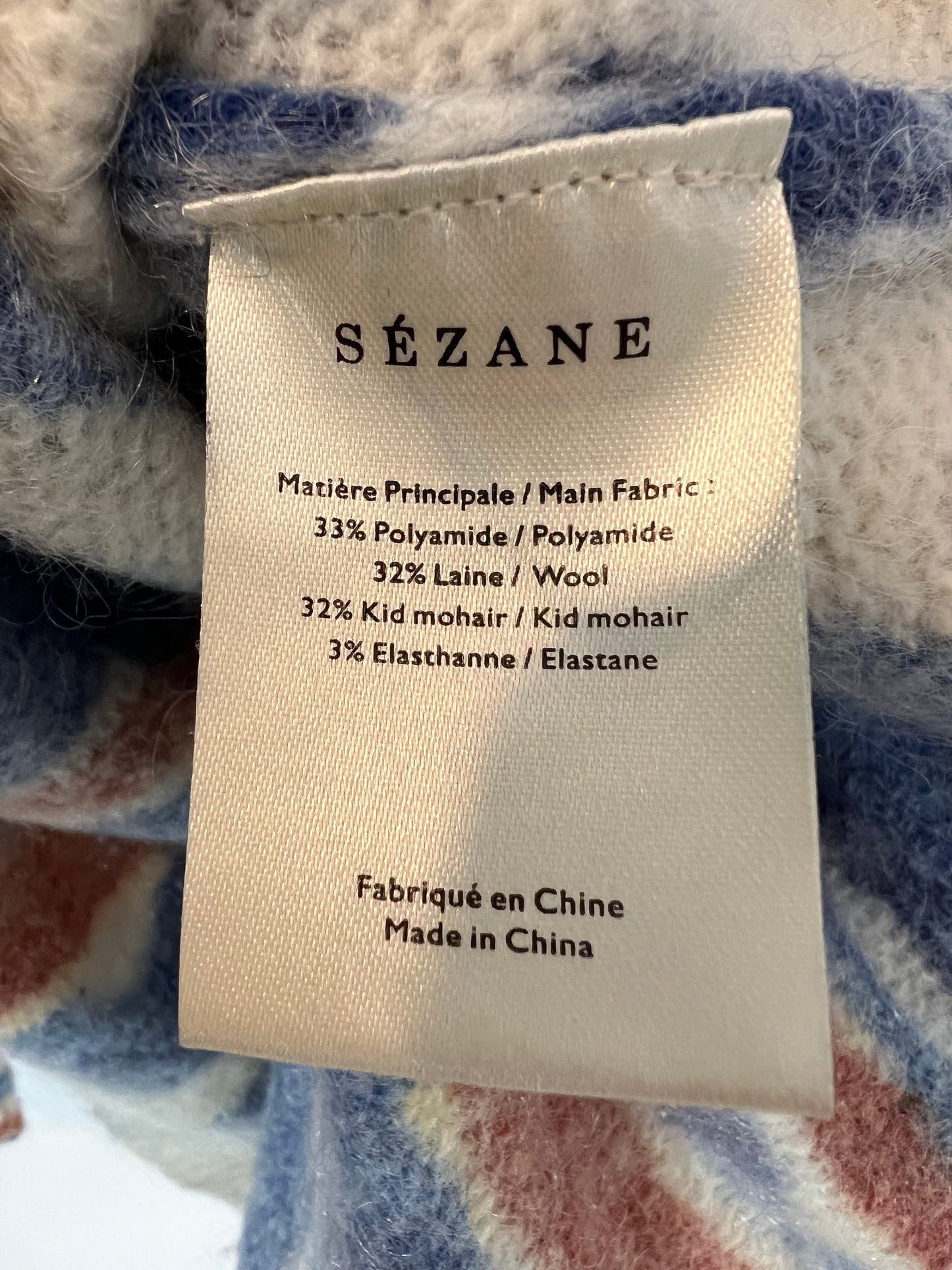 SEZANE. jersey estampado varios tonos T.s