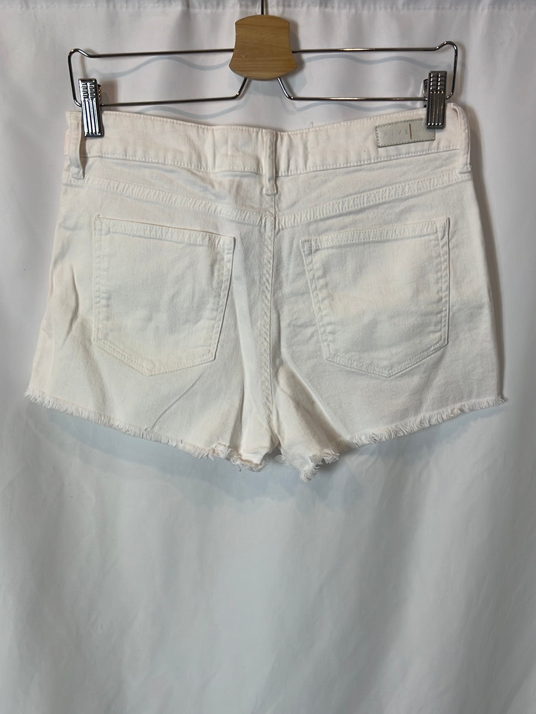 FIVE. Denim short blanco abotonado. T 27 (38)