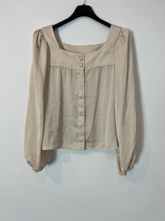 TRIANA BY C. Blusa beige satinada T.s