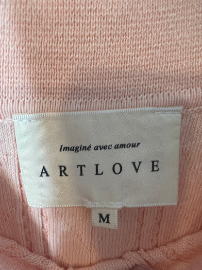 ARTLOVE. Top rosa polero T.m