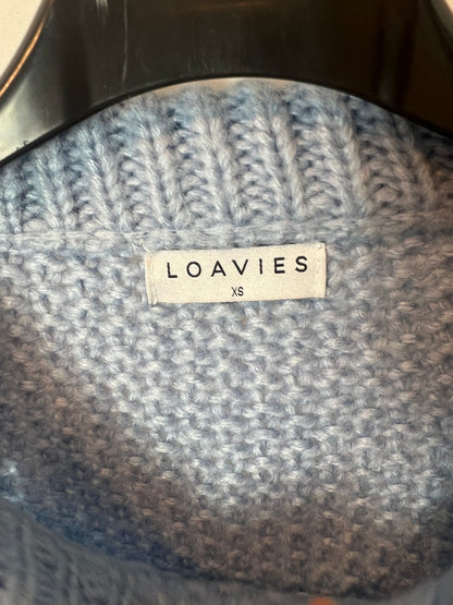 LOAVIES. Jersey azul troquelado  T.xs