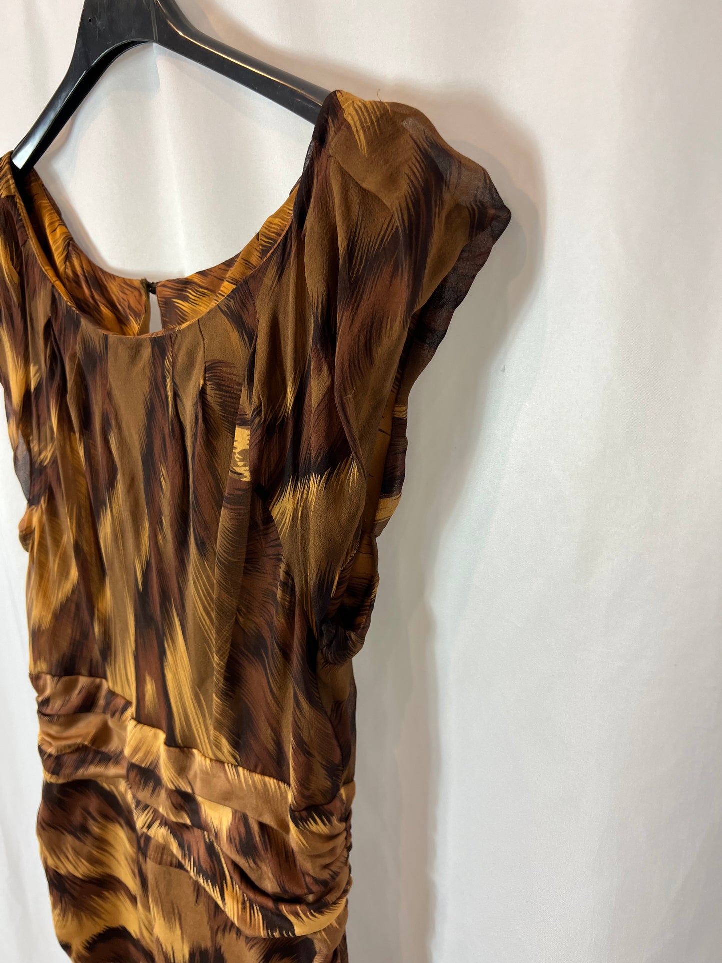 DIANE von FURSTENBERG. Vestido estampado seda y lycra. T M