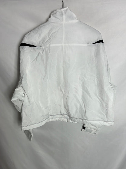 NIKE. Chaqueta blanca cortavientos logo.T XS