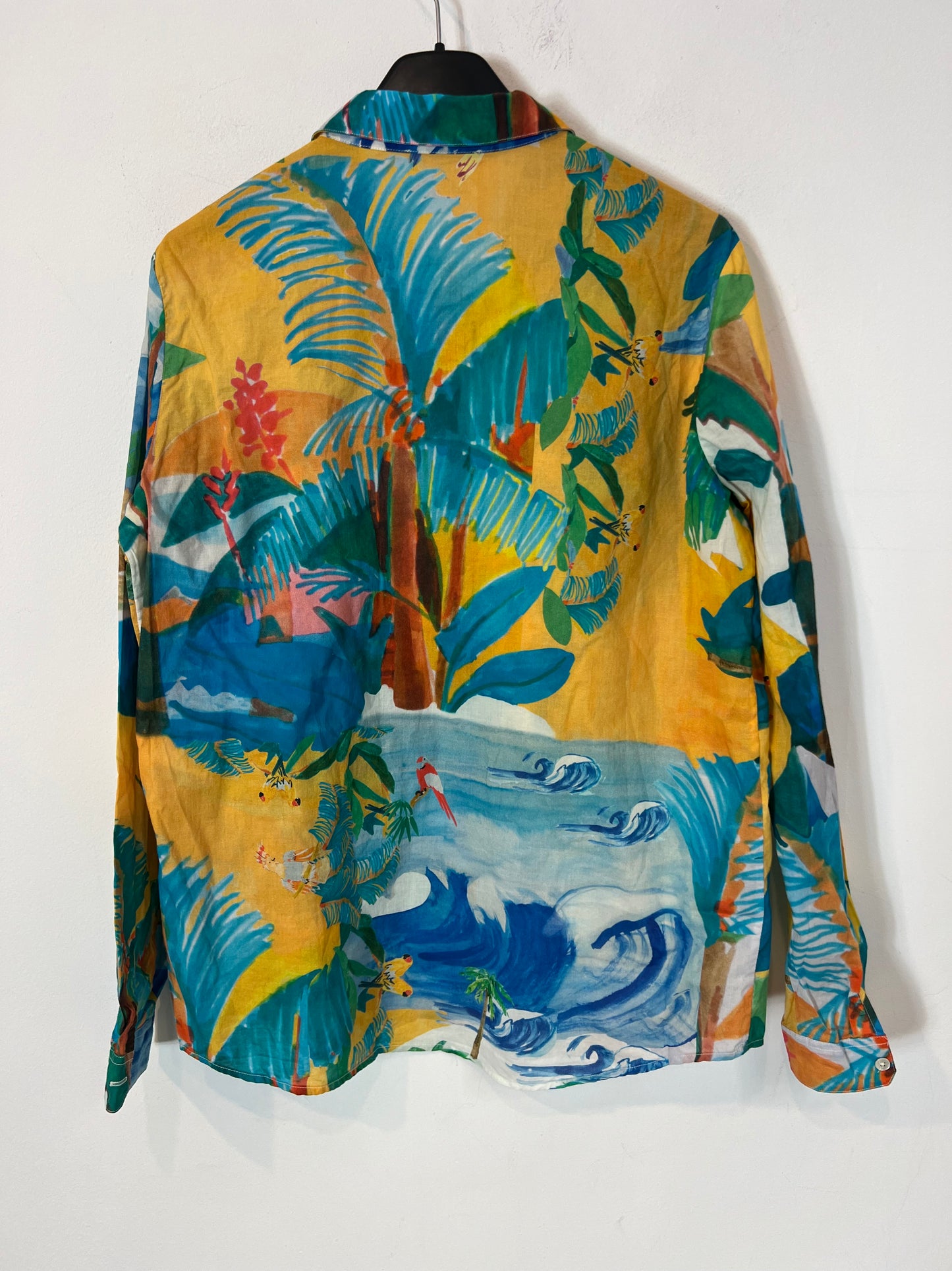 SEZANE. camisa hawaiana T.36