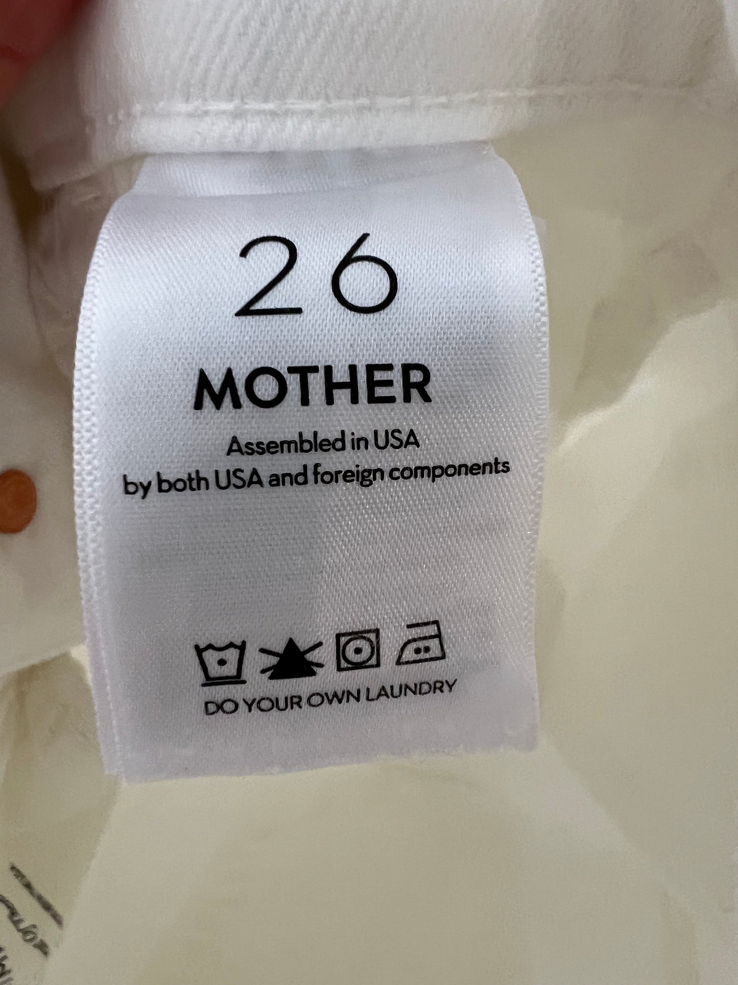 MOTHER. Pantalón denim blanco T.26 (36)