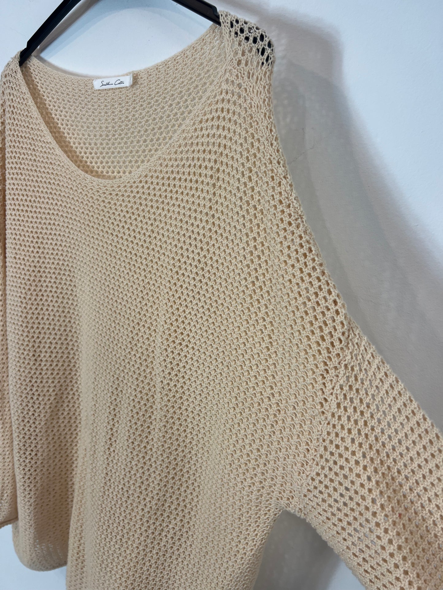 Jersey beige troquelado T.L