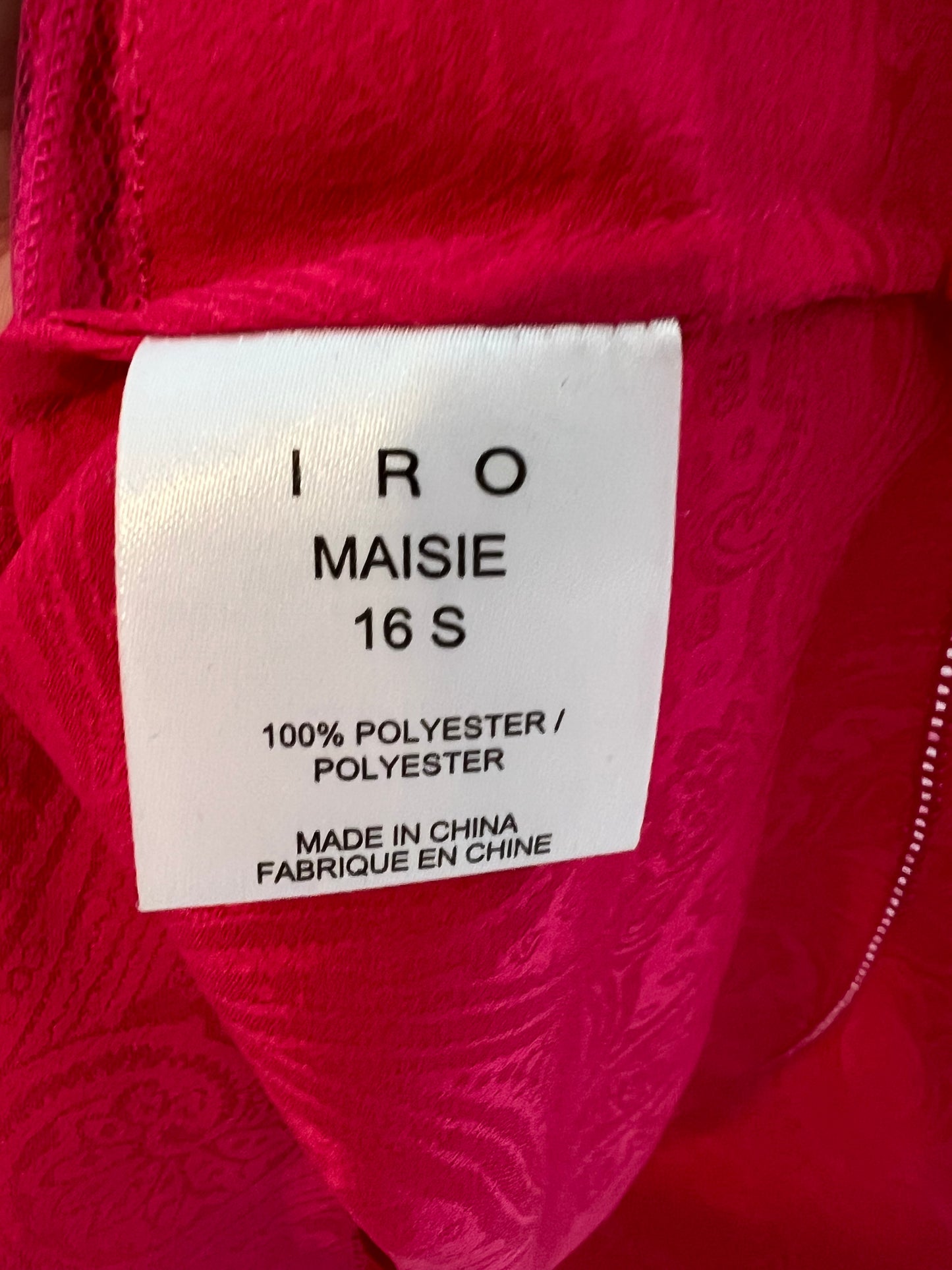 IRO. Top lencero rosa T.s