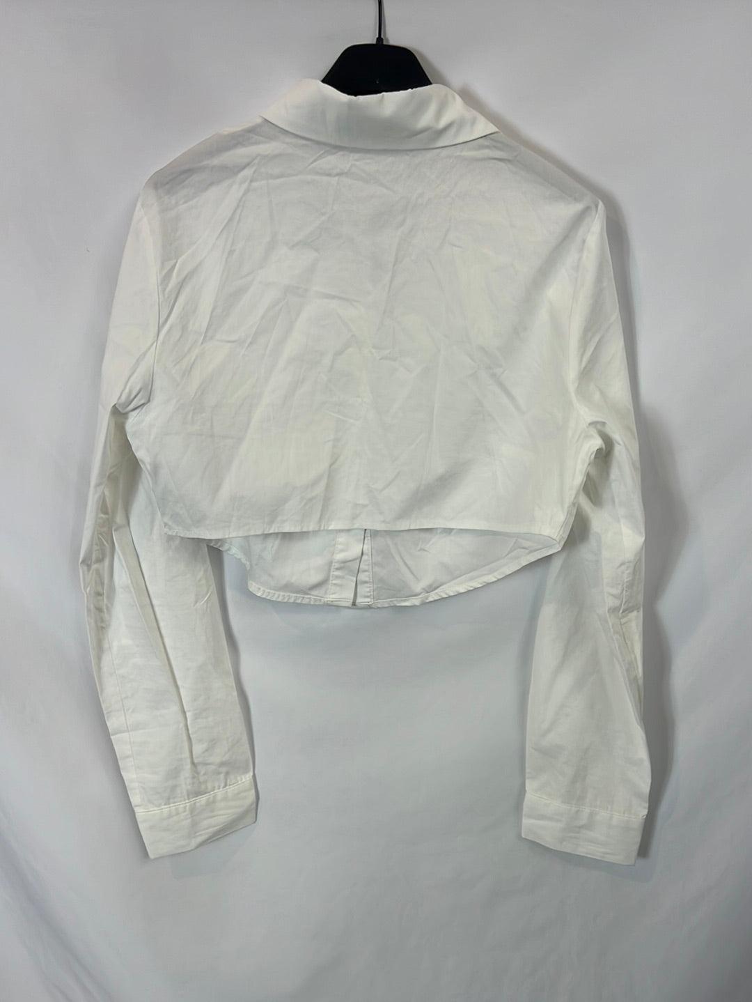 SHEIN. Camisa blanca crop T.m