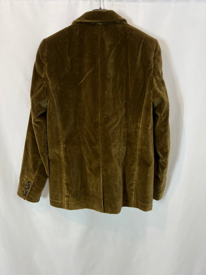 SEZANE. blazer terciopelo verde T.36