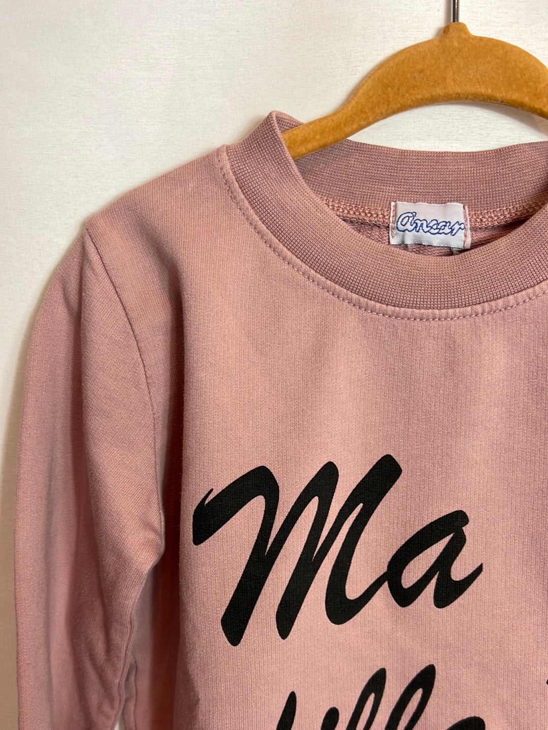 ANCAR. Sudadera fina rosa bailarina. T 2 años