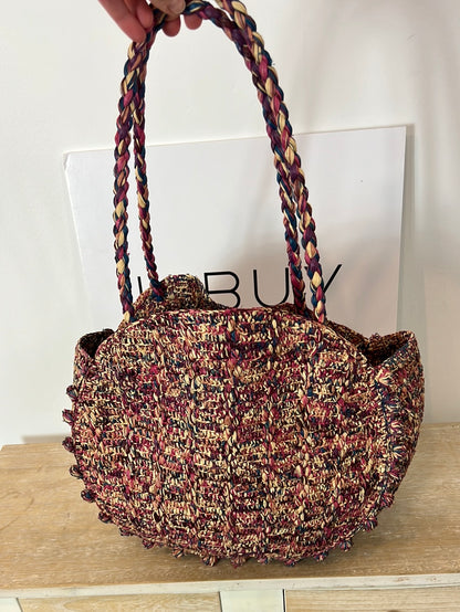 SÉZANE. Bolso rafia multicolor